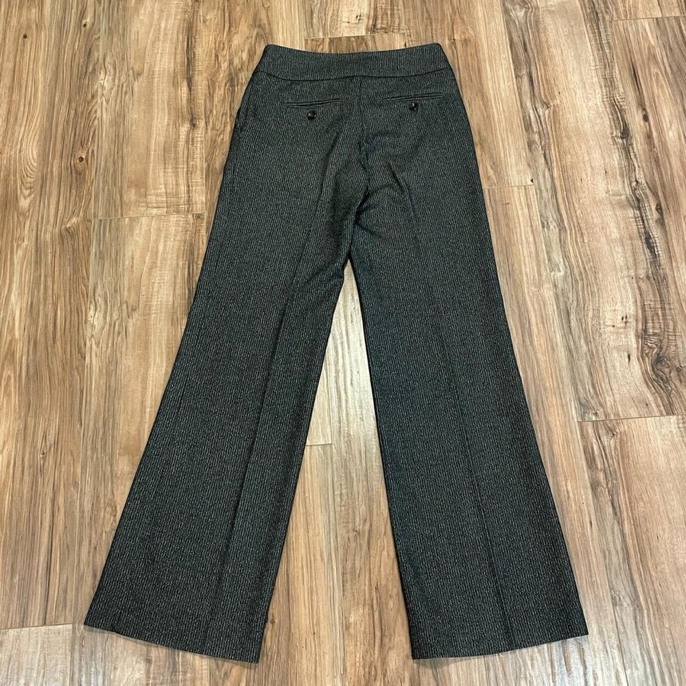 Y2K Le Chateau Black and Gray wool blend Textured Pants sz 0